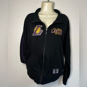 NBA 4 HER by UNK Los Angeles Lakers Black  Zip Up Sweater